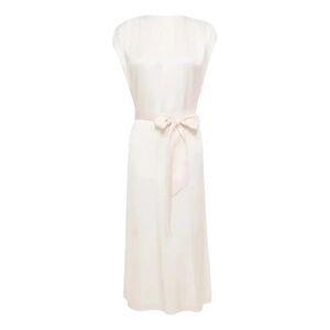 Loro Piana beautiful peach coloured silk mid-length dress IT 42